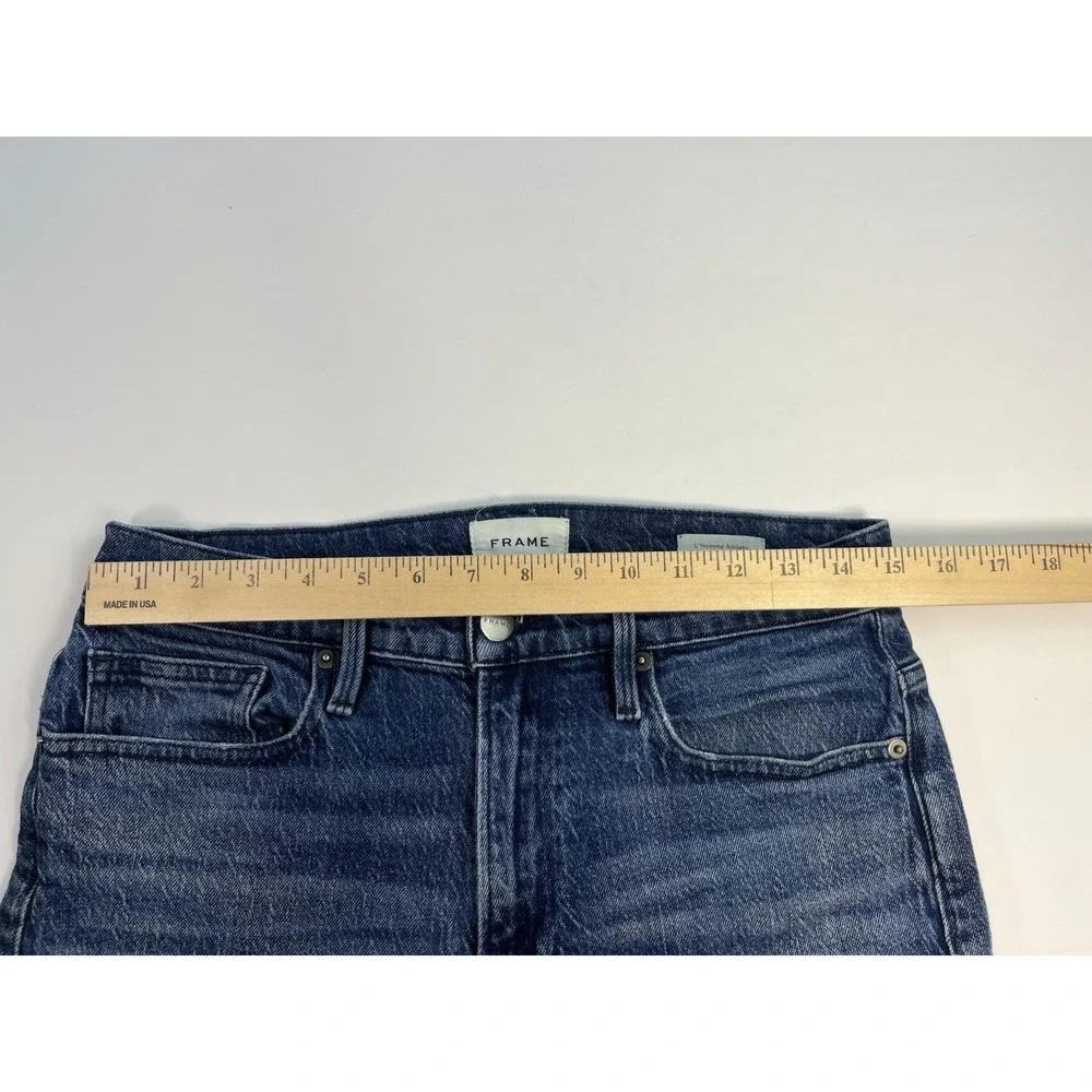 FRAME L'Homme Athletic Fit Jeans Mens 31x27 Blue Comfort Stretch Straight Leg